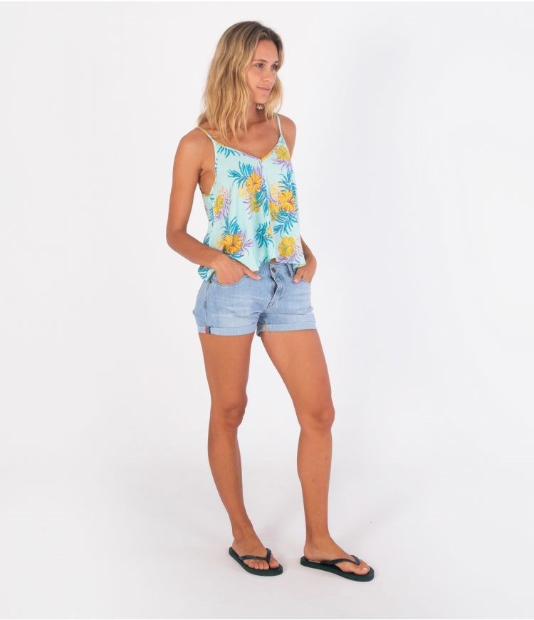 Hurley Top Fluid Lana Cami Hibiscus Summer | 51683VIYZ